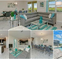 Brand NEW 9 Bed Home 20 People Kids Love Water Park Cinema at Champion Gates - Accommodation Seattle