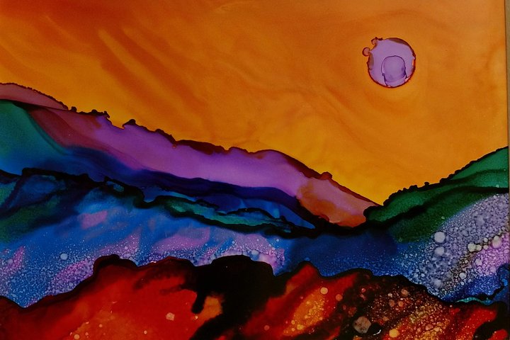 Alcohol Ink Landscape Art Class In Estes Park - thumb 1