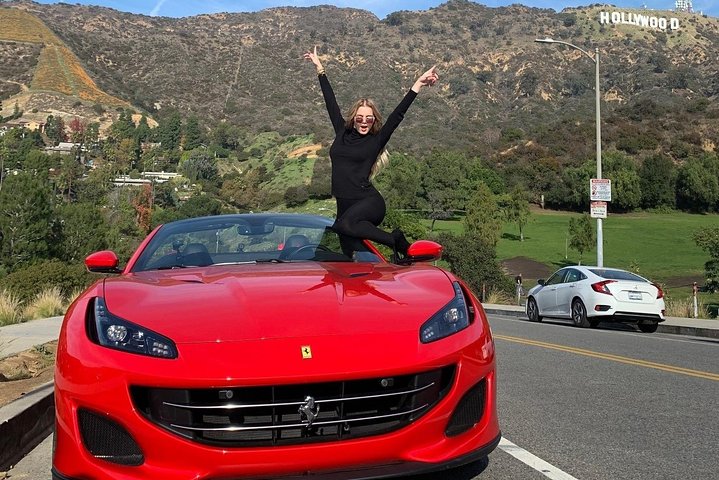 30-Minute PRIVATE Ferrari California Driving Tour To Hollywood Sign - thumb 1